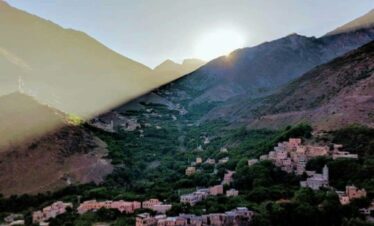 SANSET IN TOUBKAL